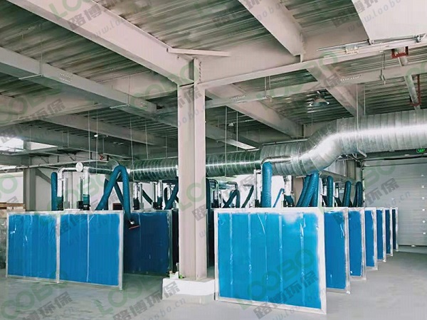 中央式除塵系統(tǒng)竣工案例-學校焊培室除塵項目