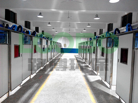 山東工程技師學(xué)院焊接車(chē)間排煙系統(tǒng)竣工