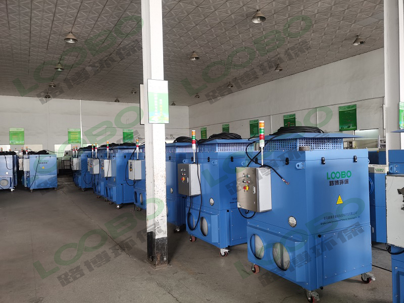 一批移動有機廢氣一體機調試完畢準備發(fā)貨